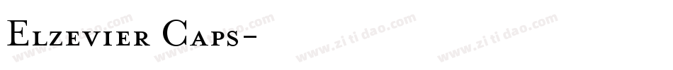 Elzevier Caps字体转换